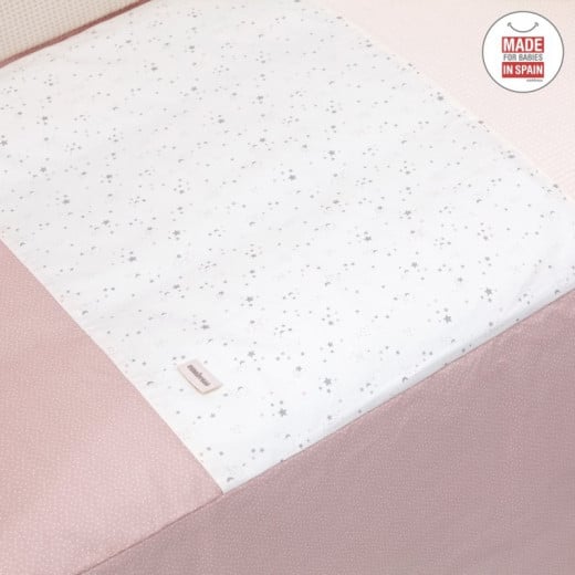 Cambrass - Set 2 Pcs.bedspread W/s Cot 70 Sky Pink 70x140x3 cm