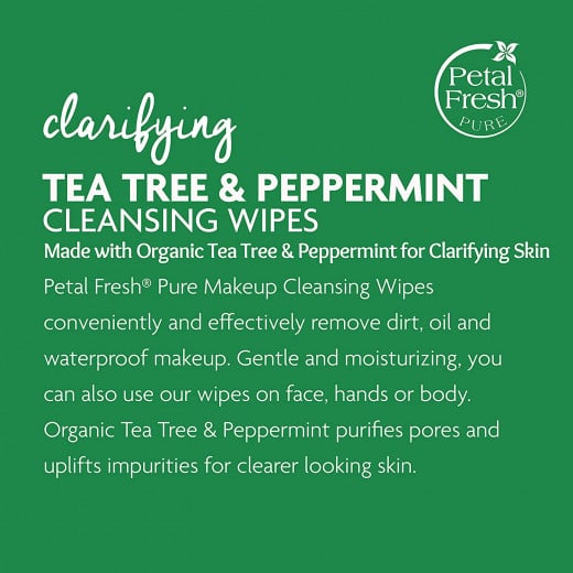 Petal Fresh Clarifying Tea Tree & Peppermint Makeup Removing, 30 Count