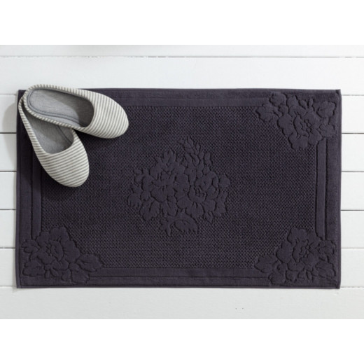 Madame Coco Olive Foot Towel - Anthracite Grey