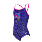 Zoggs Girls Cats Meow Starback Swimsuit, 13 Years