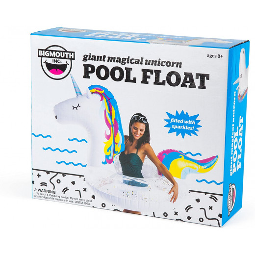BigMouth Giant Sparkling Unicorn Pool Float