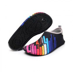 أحذية مائية للبالغين، تصميم الخطوط الملونة، قياس 40-41