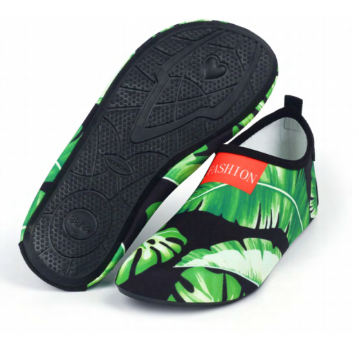 Aqua Shoes for Adults, Tropical Green, 40-41 EUR