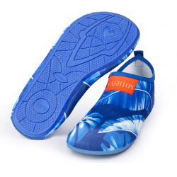 أحذية مائية للبالغين، الأوراق الاستوائية زرقاء فاتح، قياس 36-37