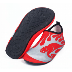 أحذية مائية للبالغين، تصميم لهب رمادي، قياس 36-37