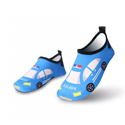 أحذية مائية، تصميم سيارة زرقاء، قياس 30-31
