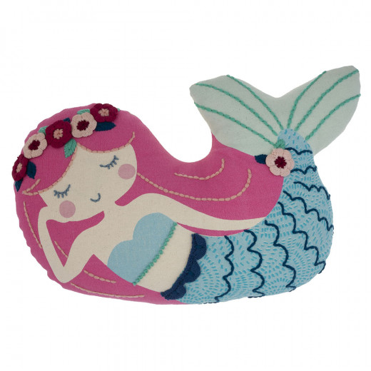 Stephen Joseph Embroidered Pillow Mermaid