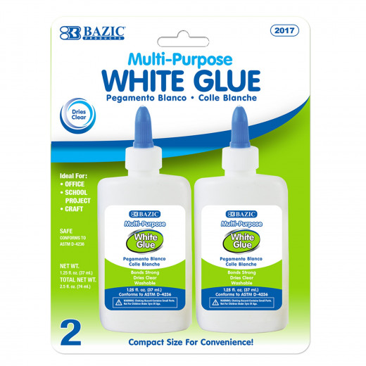 Bazic White Glue ,37ml (2/pack)