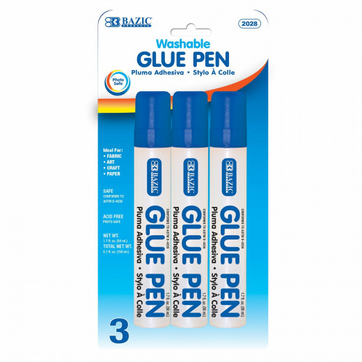 Bazic Glue Pen,50ml (3/pack)