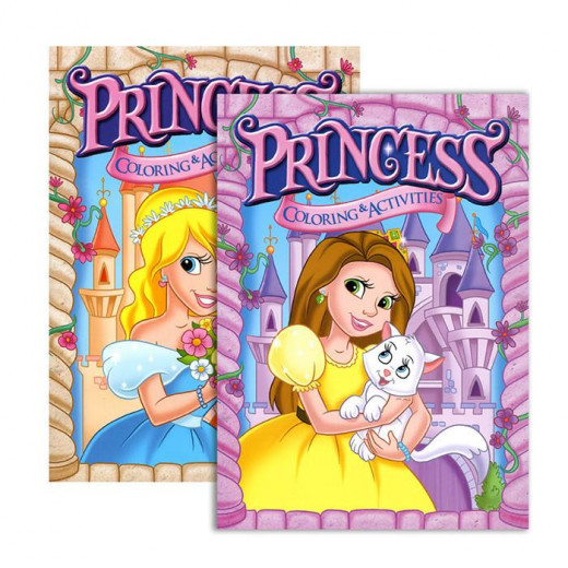 Bazic Jumbo Princess Coloring & Activity Book