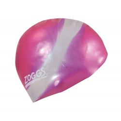 Zoggs Swimming Cap Flexible - Pink & Silver