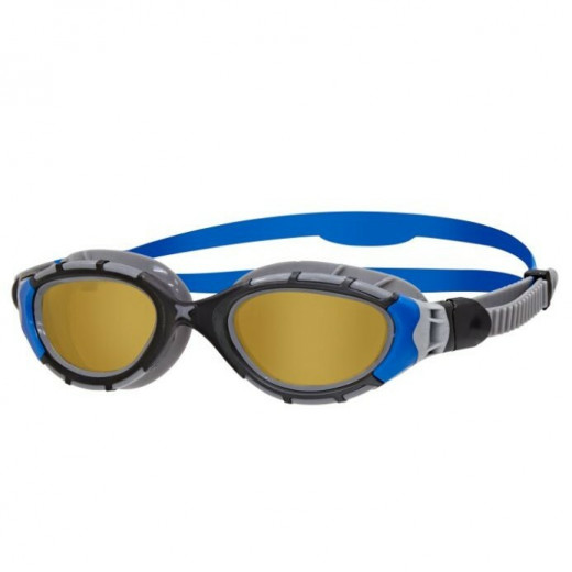 نظارات سباحة للاطفال أسود / أزرق نحاسي - مقاس عادي من زوغز