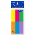 Bazic Neon Page Markers , 80 Paper , 6 Pack