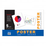 Bazic White Poster Board (5/Pack)