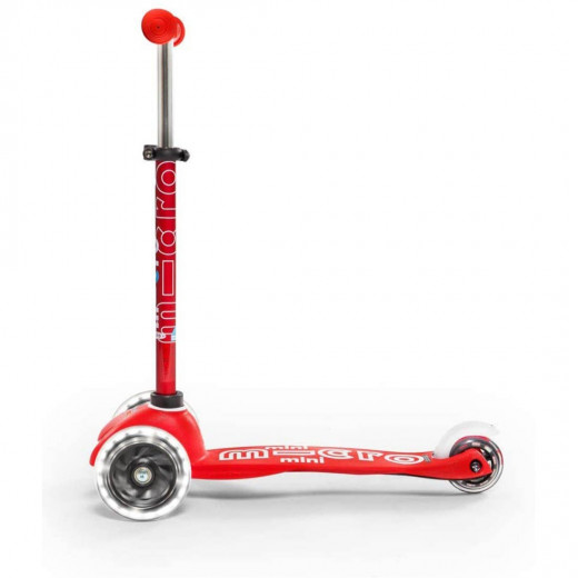 Mini Micro Deluxe LED Scooter, Rot