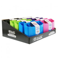 Bazic Magnetic Storage Box, Assorted Colors