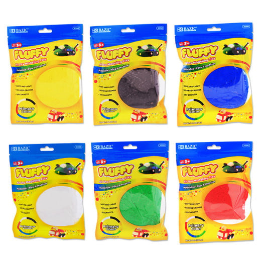 Bazic Primary Colors Air Dry Modeling Clay, assorted colors