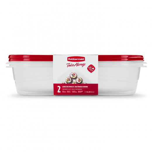 Rubbermaid TakeAlongs Rectangular Food Storage Containers 4.4 L (2 pack)