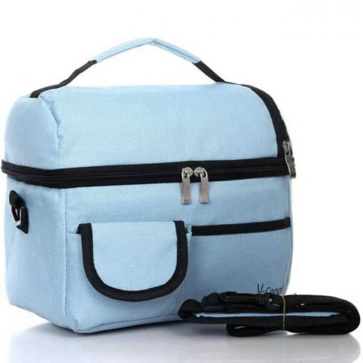 Lunch Cooler Bags Fit and Fresh Bag Insulation Package Tote - Baby Blue