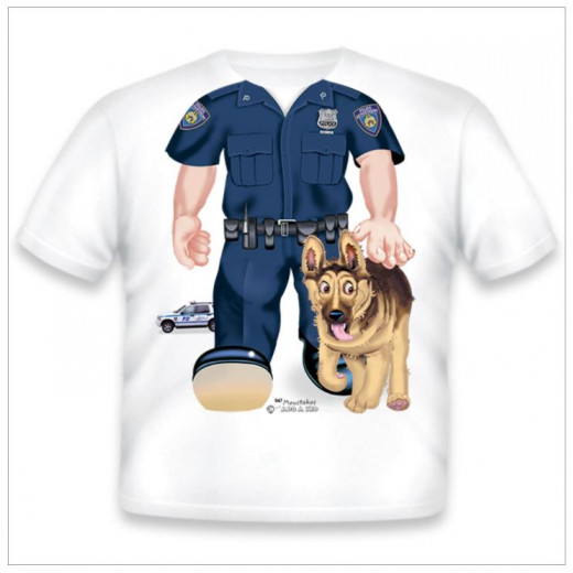 Just Add A Kid Police K9 3T T-shirt