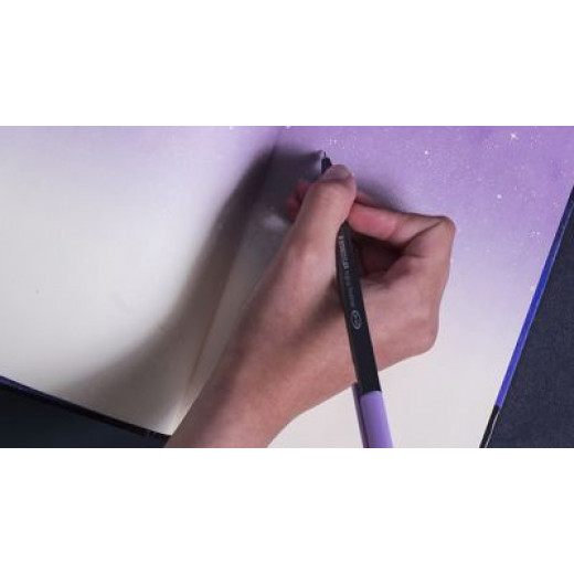 Mofkera Galaxy Sketchbook Small Size (Purple) -16.5x11.5cm