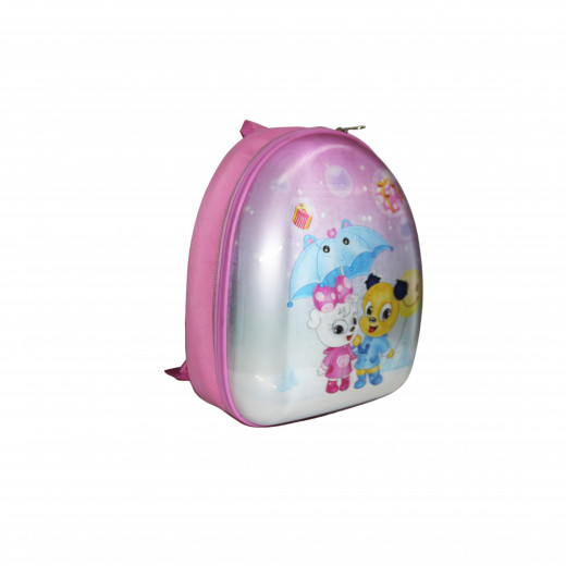 Bears School Small Backpack For Kids, Pink, 30*25 cm