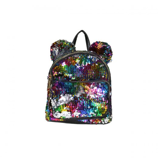 Little Fashionable Glittery Bag Pack For Girls ,Colorful, 20*18 cm