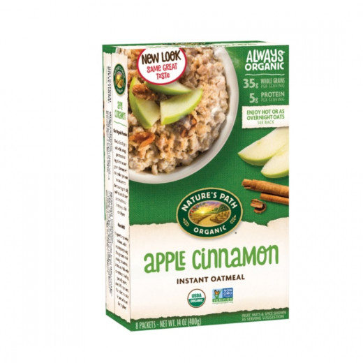 Natures Path Organic Hot Cereal Pouch Apple Cinnamon 400g