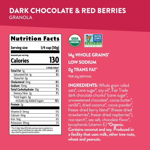 Natures Path Organic Love Crunch Dark Chocolate & Red Berries Granola 325g
