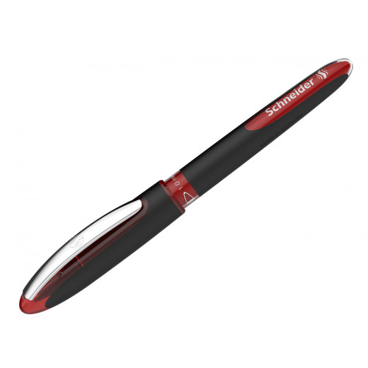 قلم توقيع واحد من شنايدر بكرة حبر - أحمر - 0.8 ملم