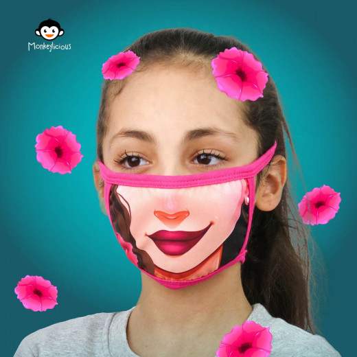 Monkeylicious Children's  Face Mask, Flower Princess