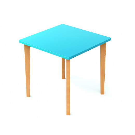 طاولة مربعة بلون أزرق 60 × 60 × 59 سم من إديو فن