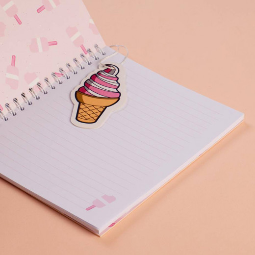Mofkera Trendy Wire Notebook Ice Cream 15 x 18 CM