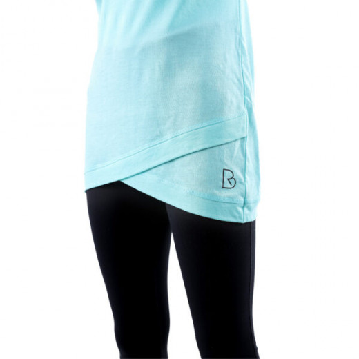 RB Women's Crossover T-Shirt, Medium,  Light Aquamarine