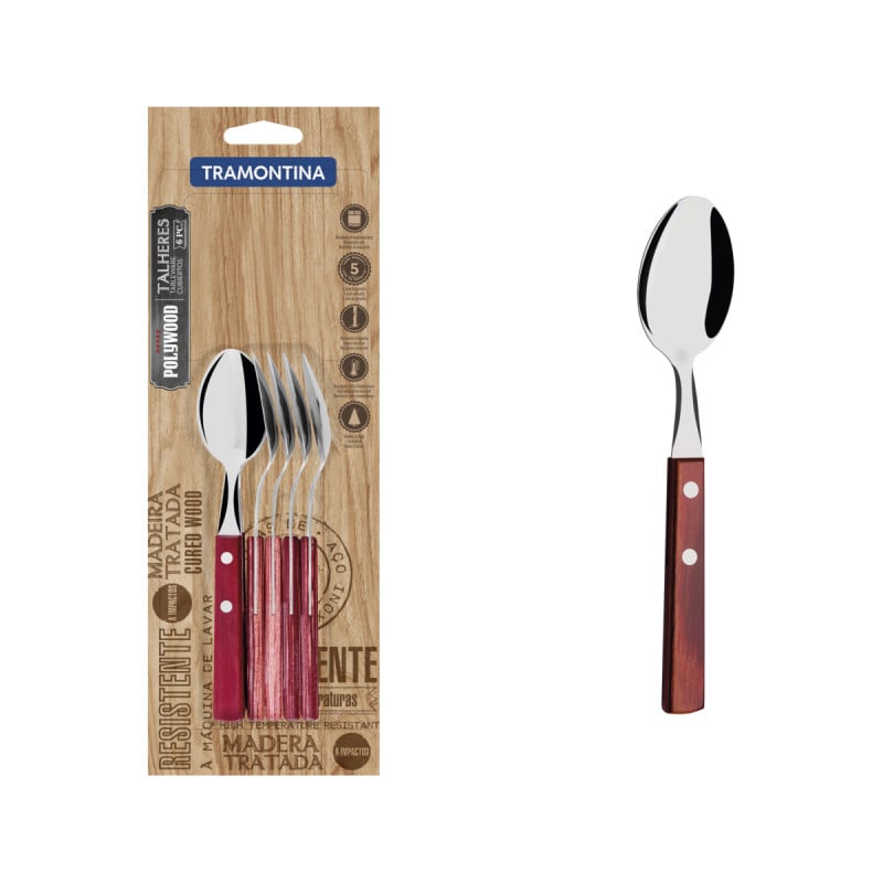 Tramontina Tea Spoon Polywood Red | Kitchen | Cutlery Accessories | Cutlery Sets