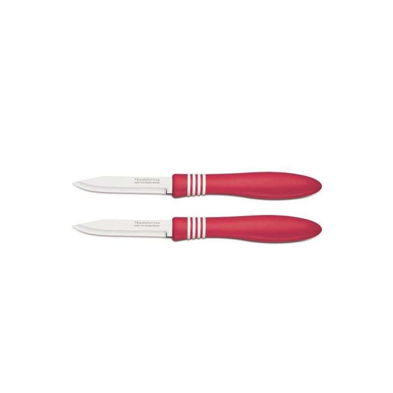Tramontina 2 Pcs 3 Paring Knives Set Cor & Cor Red | Kitchen | Cutlery Accessories | Knives