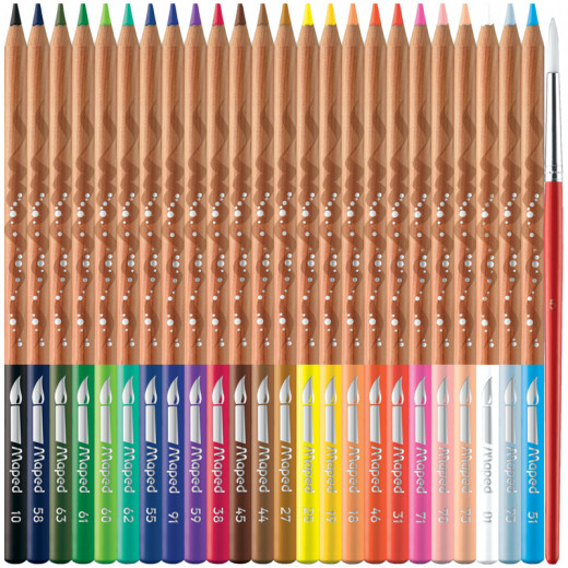 Maped Water Color Pencils Artist Metal, 24 Pencils