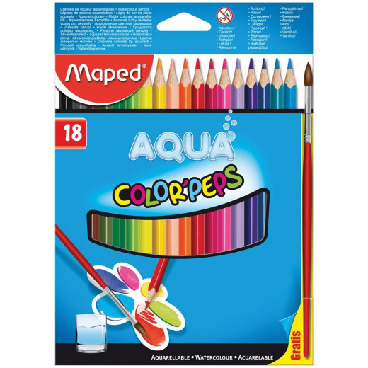 Maped Water Color Pencils Peps 18pc