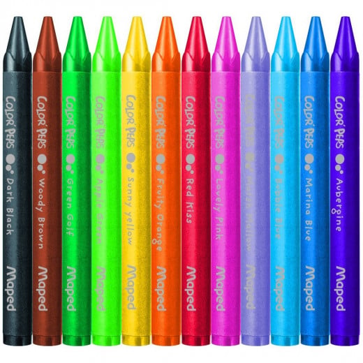 Maped Color' Peps Wax Crayons 18 Pcs