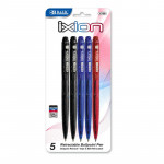 قلم اكسون, قابل للسحب, متنوع الألوان, 5 اقلام من بازك