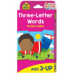 School Zone Three-Letter Words Flash Cards - Learning Cards