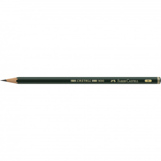 قلم رصاص جرافيت كاستل 9000 أتش, 12 قطعة من فابر كاستل