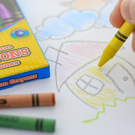 Bazic Premium Crayons,16 Color 2 Pack