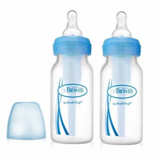 Dr. Brown's Narrow Neck Options Bottle - Pack of 2 - Blue 120 ml