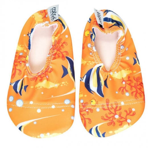 أحذية السباحة والشاطئ نمط برتقالي عادي كويغا أروربي (37-39)، برتقالي