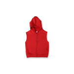 Mlabbas Kids Fleece Vest Hoodie, Red Color, 8-9 Years