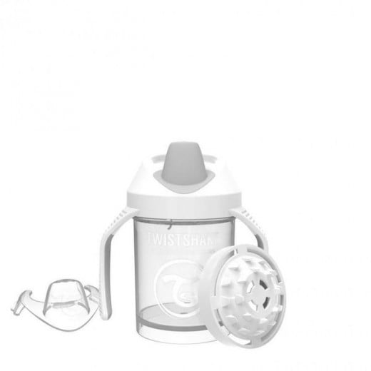 Twistshake Mini Cup, White 230 ml +4 Months With Handle