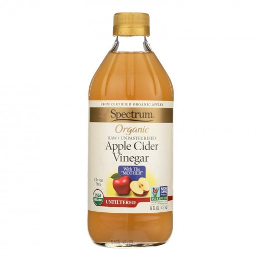 Spectrum Naturals Organic Unfiltered Apple Cider Vinegar, 47 ml