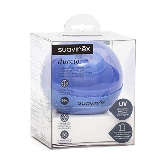 Suavinex Portable Soother Steriliser, Blue