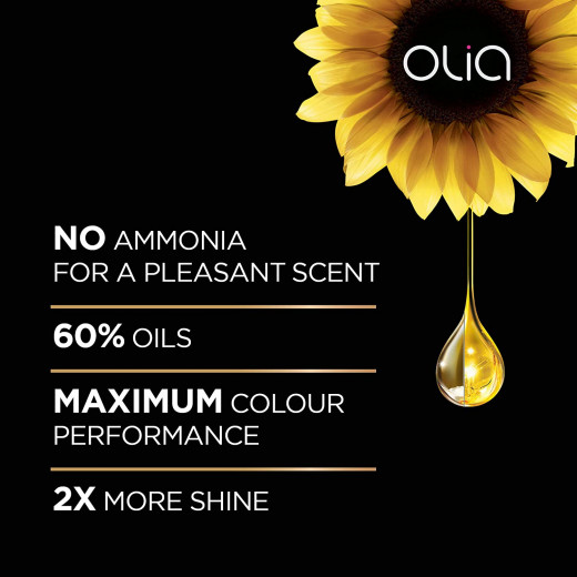 Garnier Olia Ammonia Permanent Hair Colour with 60% Oils, Number 4.8